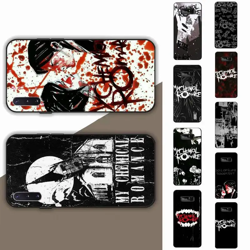 

Anime My Chemical Ro-mance Phone Case for Samsung Note 5 7 8 9 10 20 pro plus lite ultra A21 12 72