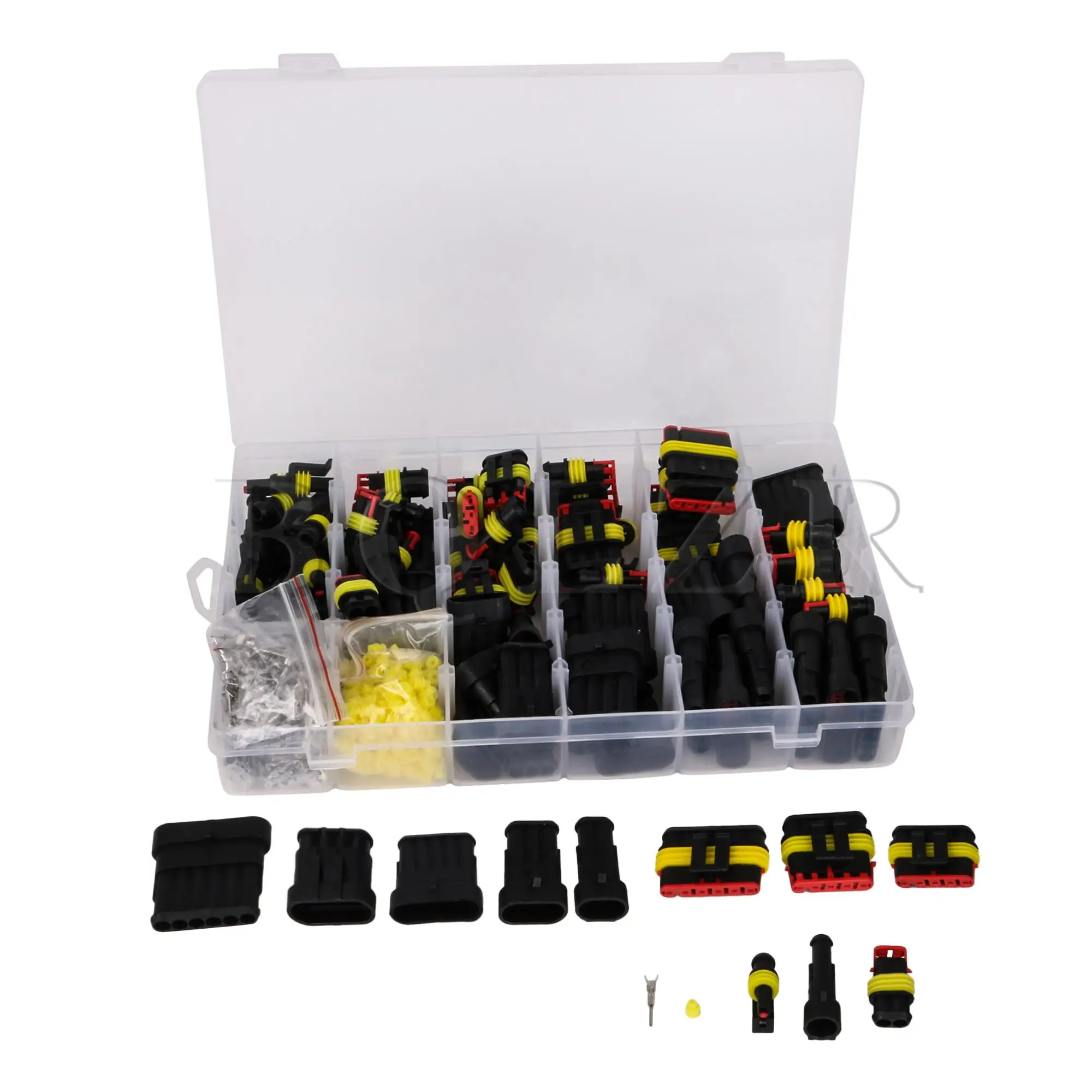 

BQLZR 708Pcs Electrical Wire Connectors Terminals Plugs Set for Car Boat Truck