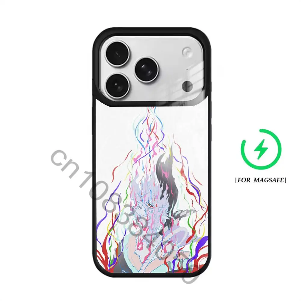 Чехол M-Mononoke для iPhone 17, 16, 15, 14, 13, 12, 11, Pro, Max, Plus, Mini, SE4, магнитный, для беспроводной зарядки Magsafe (art.: 3920db702b36d) - 3920db702b36d