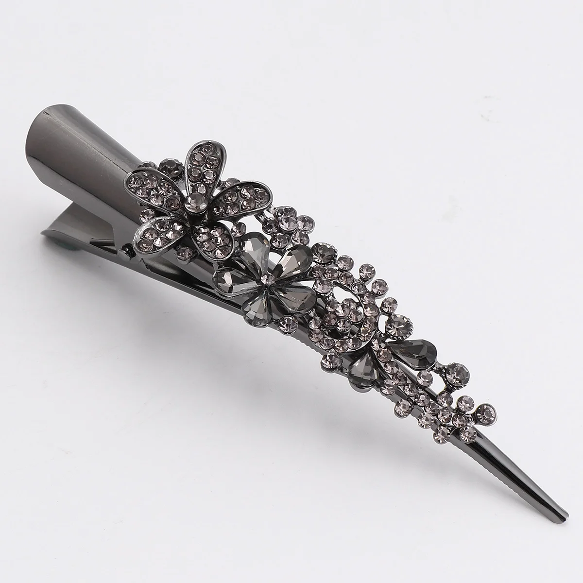 

Hair Clips Duckbill Barrettes Rhinestone Clip Alligator Metalponytail Flower Duck Barrette Crystal Women Hairpins Bill Clamps
