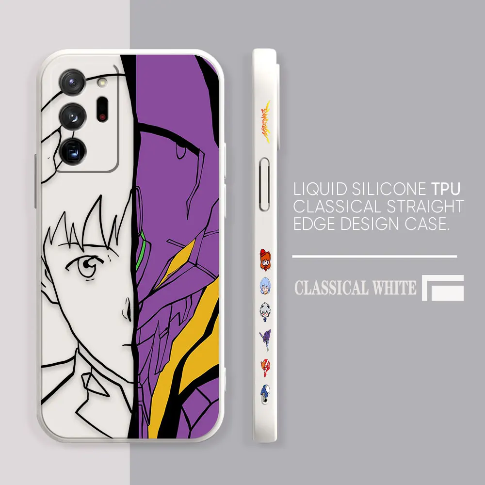 Case For Samsung Galaxy A90 A80 A70 A60 A50 A40 A30 A20 A10 Note 20 10 M33 Pro Plus Lite Ultra 4G 5G Case  Anime E-Evangelion 02
