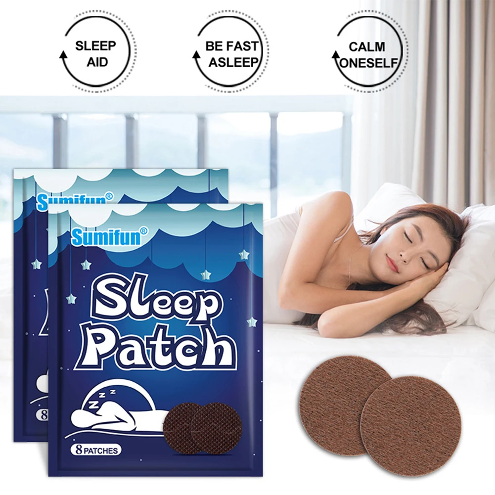 

8pcs Sleeping Patch Promote Sleep Aid Relax Improve Insomnia Relieving Stress Anxiety Massage Relax Sticker Health Care