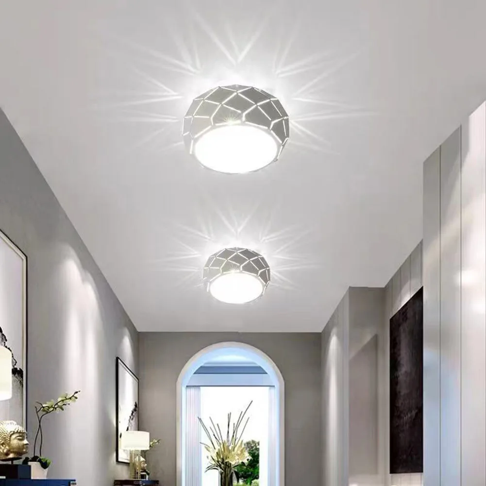 

Светодиодный интерьерный светильник, энергосберегающий потолочный прочный светильник с защитой глаз, легкая установка, для гостиной