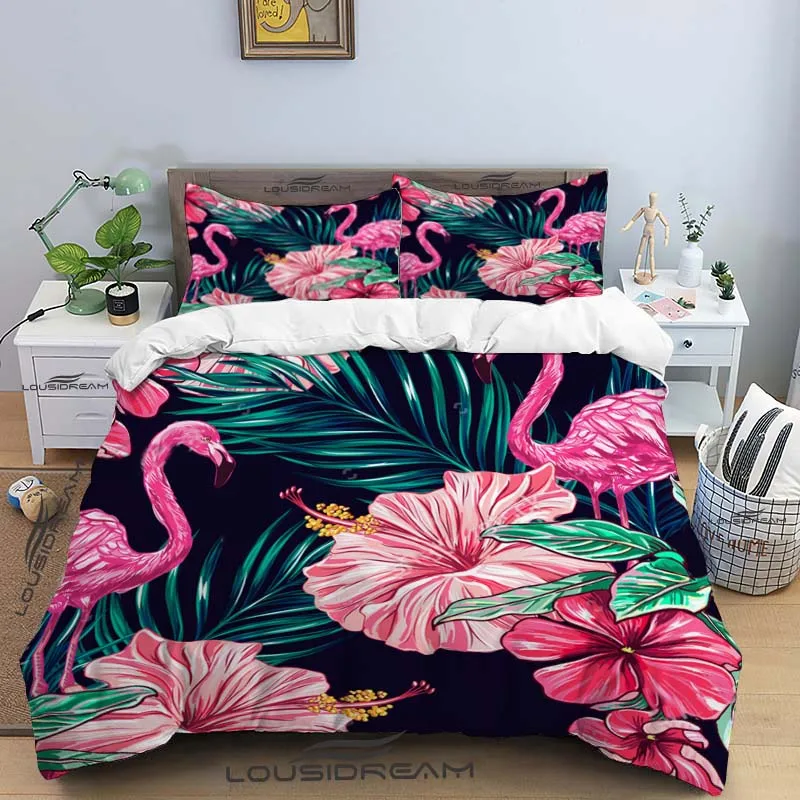 

Flamingo Bedding Set Music Gibson Duvet Cover Comforter Bed Single Twin Full Queen Youth Kids Girl Boys Gift