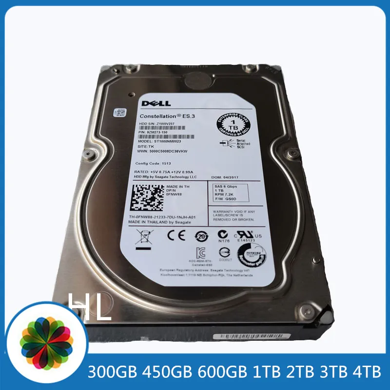 

Новый жесткий диск HDD 3,5 300 ГБ 450 Гб 600 ГБ 1 ТБ 2 ТБ 3 ТБ 4 ТБ F617N W347K R749K DGNTV 740YX FNW88 1P7DP 55H49 K7VW5 529FG KRM6X R755K