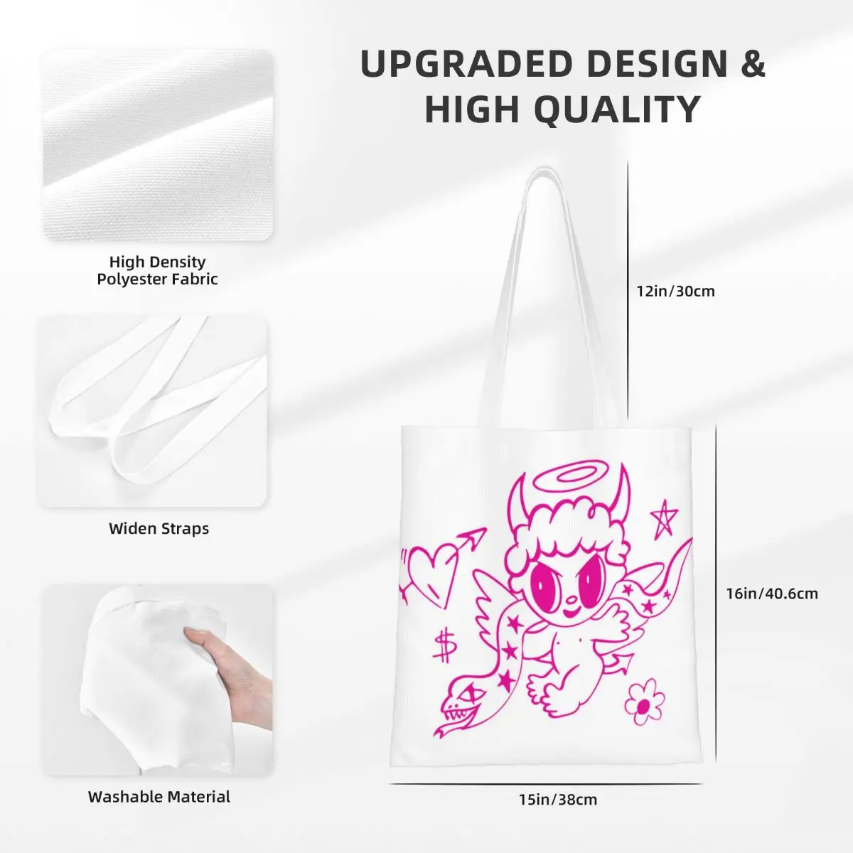 Забавная сумка-шоппер для покупок Sirena Karol G на заказ холщовая плечо вторичной