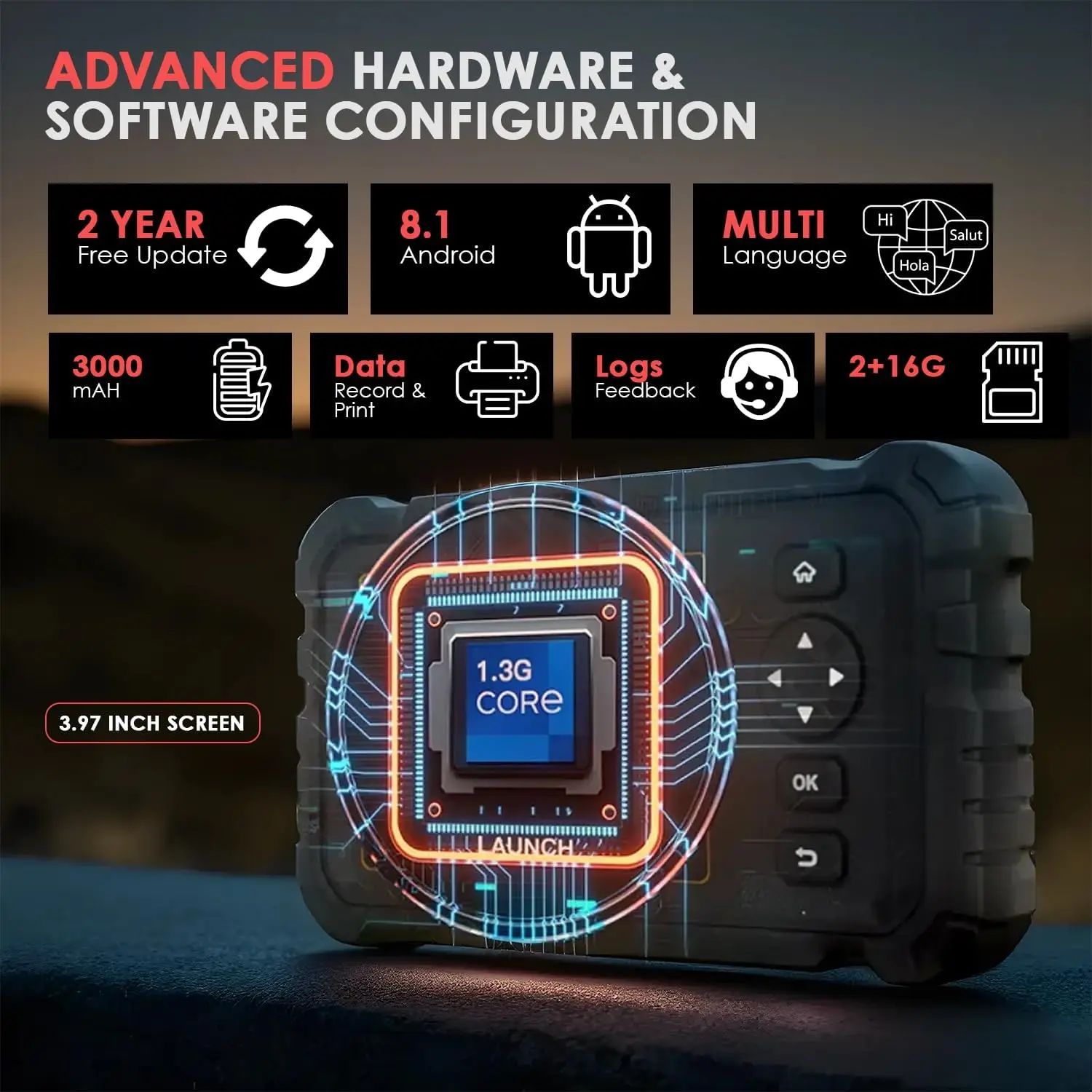 LAUNCH CRP129 HD Heavy Duty Truck Scanner Полная система дизельного сканера с 7 сбросами DPF Force Regen и Reset для тяжелых грузовиков 24 В (art.: 3920cab4e52db) - 3920cab4e52db