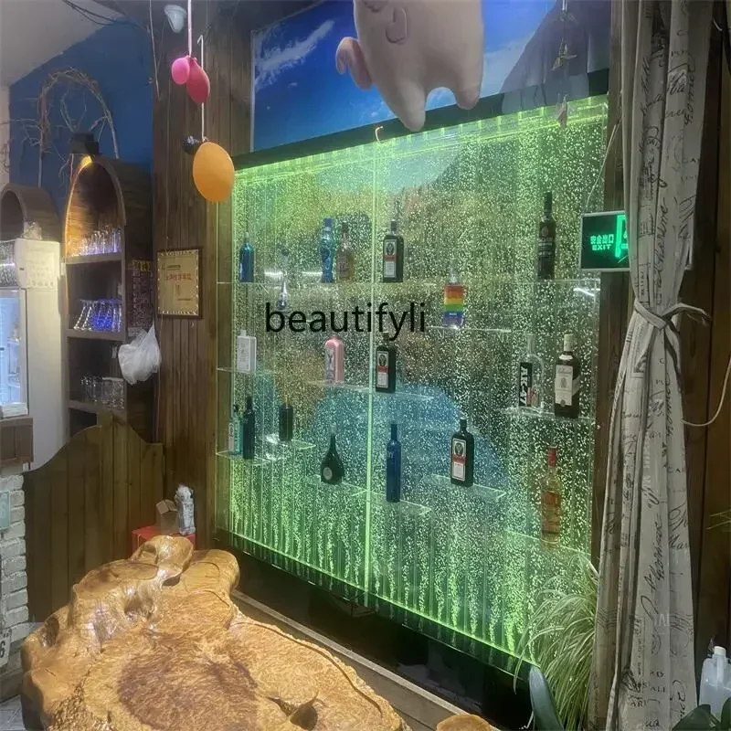 Большой пузырьковый экран винный шкаф занавеска для воды настенное украшение