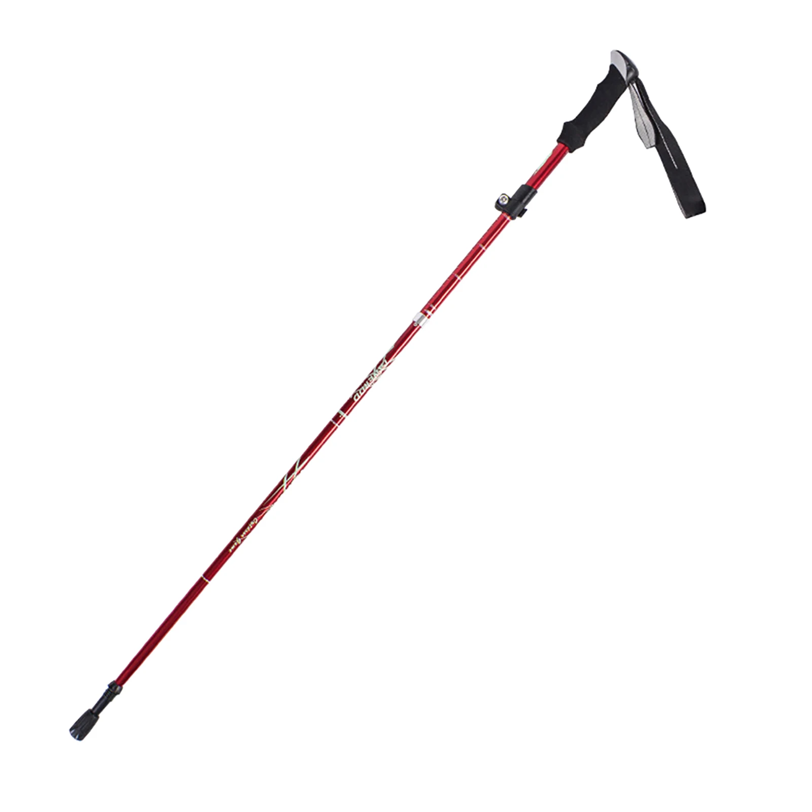 

Folding Trekking Pole Practical Anti Slip Quick Lock Camping Portable Aluminium Alloy Hiking Climbing With Storage Bag Travel