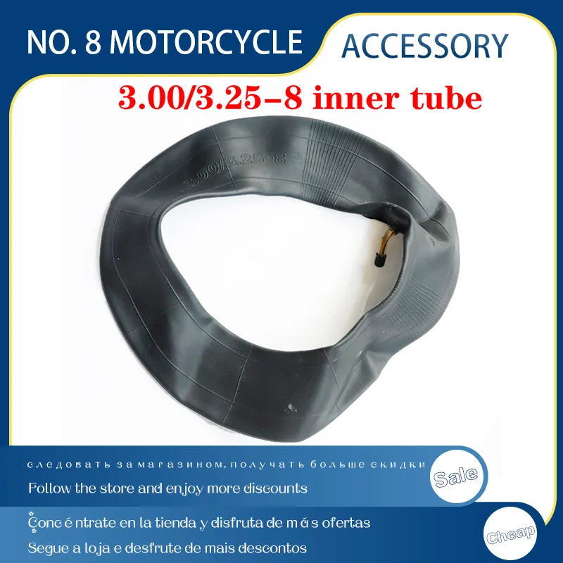 

3.00-8 inner tire 3.25/3.00-8 3.25-8 13x3 universal inner tube for Gas and Electric Scooters Warehouse Vehicles Mini Motorcycle