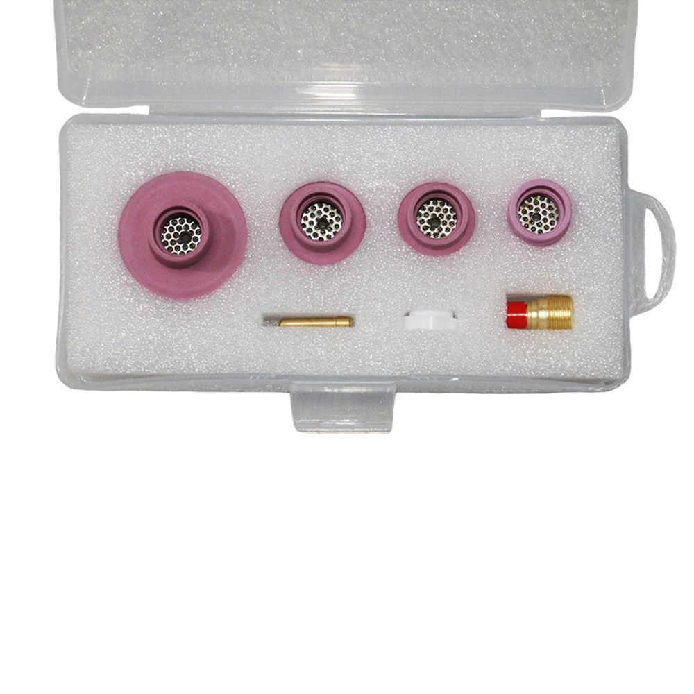 

Ceramic Nozzle Alumina Cup Tig Welding Parts Kit with Plastic Package For WP‑9/20/25 Tig Torch