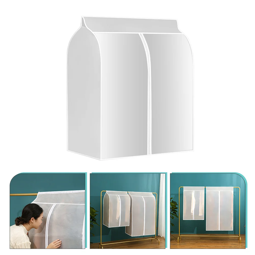 

Clothing Dust Cover Bag Hanging Garment Clear Hangers Clothes Protective Peva Storage Organizer
