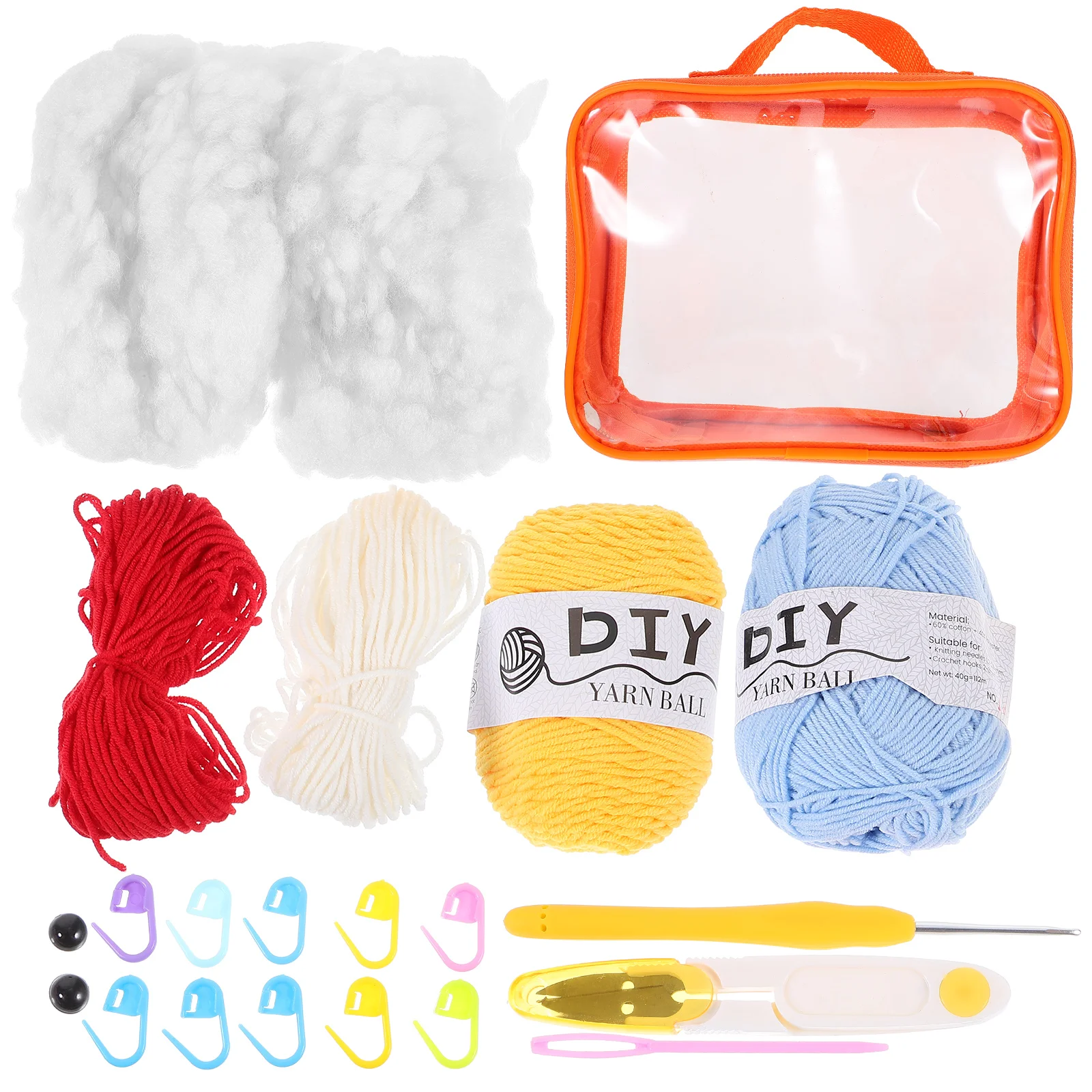 

1 Set of Crochet Penguin Kit DIY Crochet for Beginners Craft DIY Crocheted Penguin Making Materials