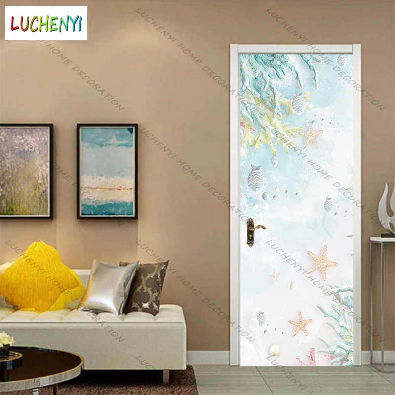 

Декоративная наклейка на дверь, самоклеящаяся, под морскую звезду