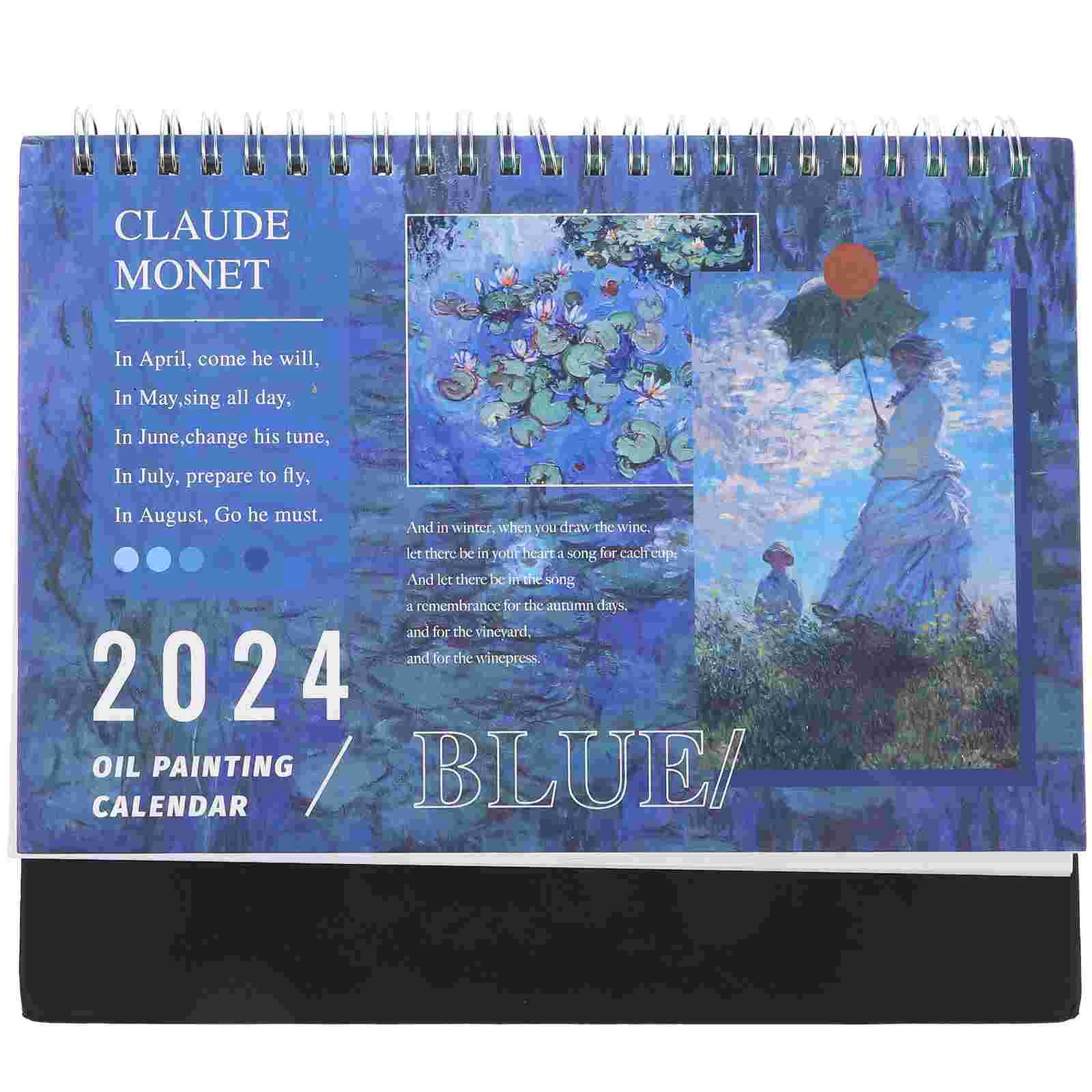 

Decorative Desk Calendar Daily Use Monthly Calendar Office Standing Calendar Decor