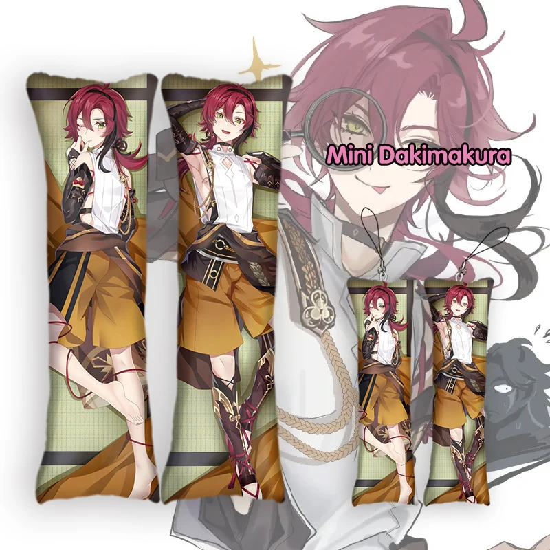 

Genshin Impact Shikanoin Heizou Dakimakura Keychain Mini Cute Keyring Body Pillow Anime Accessories Bag Pendant Key Chain