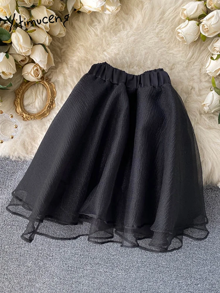 Милая розовая мини-юбка с высокой талией женское черное серое бальное платье