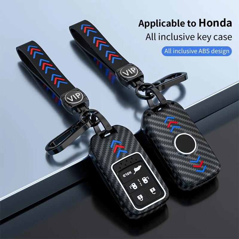 

New ABS+Luminous Silicone Sleeve 2-6 Buttons Car Keyless Key Fob Case Cover for Honda Civic Accord Pilot CRV 2015 2016 2017 2018