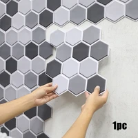 hexagon off vinyl mosaic sticker adhesive wallpaper 3d tile sticker square wall tiles for kitchen and bathroom backsplash decor