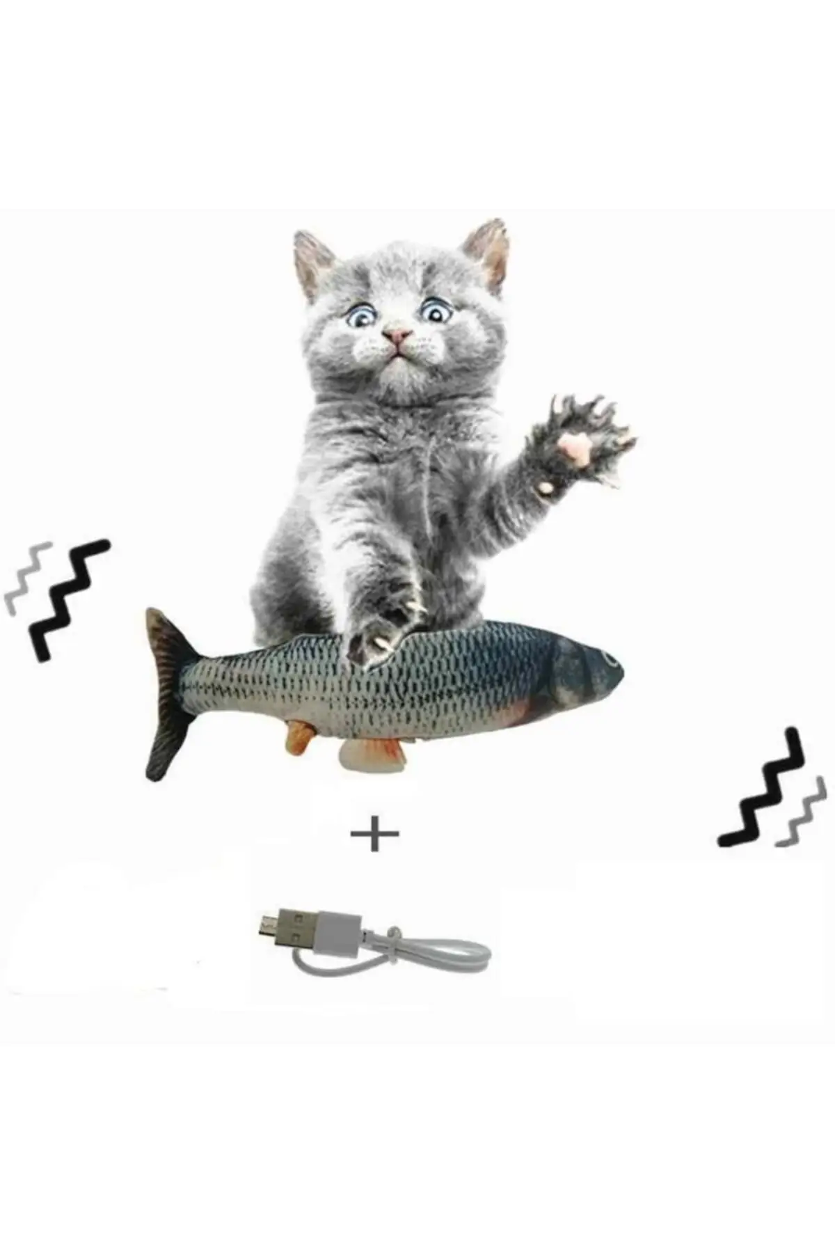 

Игрушки для домашних животных, кошек, мобильная рыба, кошек, барабан 25 см