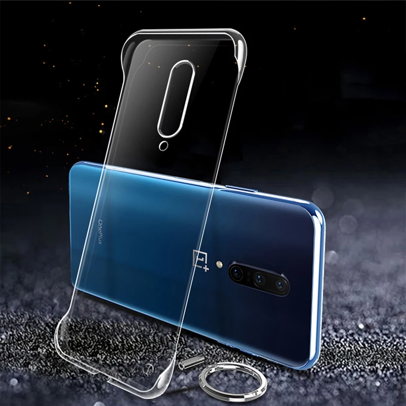 slim frameless clear phone case for oneplus 10 9 8 7t 7 pro cover for oneplus 9r 8t inflexible material ultra thin pc hard case free global shipping