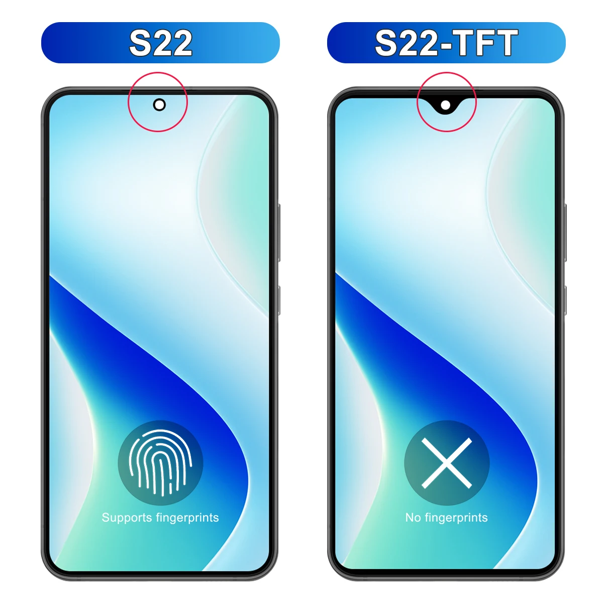 ЖК-дисплей с сенсорным экраном и дигитайзером в сборе для Samsung S22 5G S901B S901U S901W S901N