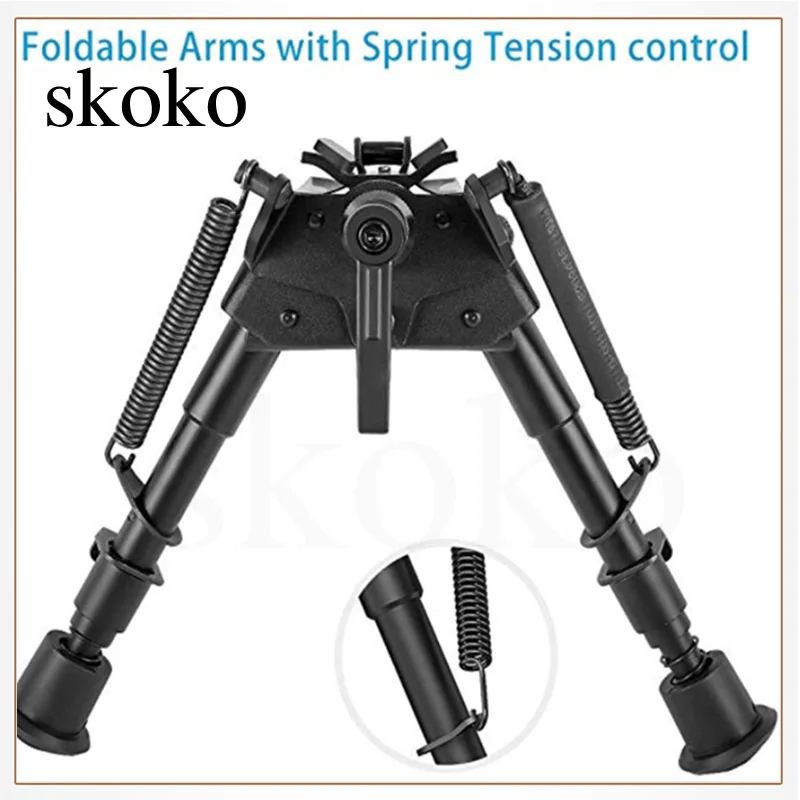 

Outdoor Sports Heavy Duty Swivel Bipod Rifle Mount T1/T2/T3 Tactical Bipod Handle Tactical 6-9 Inch Tripod Mount