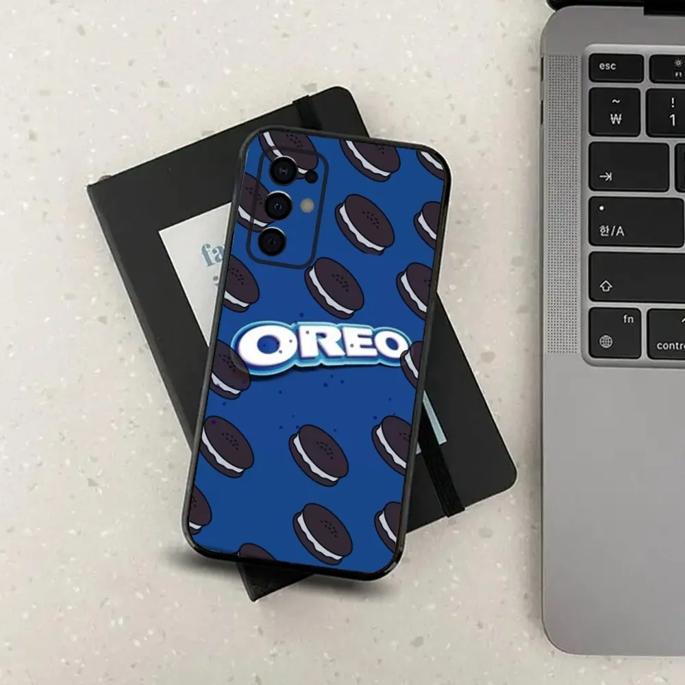 Чехол для телефона O-OreoS Chocolate Milk Cookies Samsung Galaxy A13 A21s A22 A31 A32 A52 A53 A71 A80 A91 мягкий черный