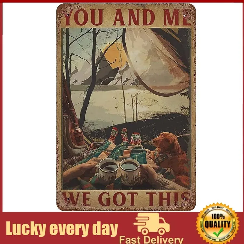 

Larkverk You and Me мы получили этот открытый горный рассвет Романтический постер винтажный жестяной знак домашний декор стен Бар Кафе металлическ...