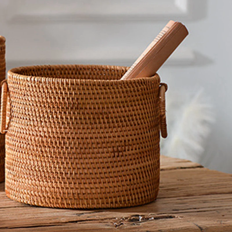 LUDA плетеная корзина для хранения из ротанга ручная работа осенняя виноградной