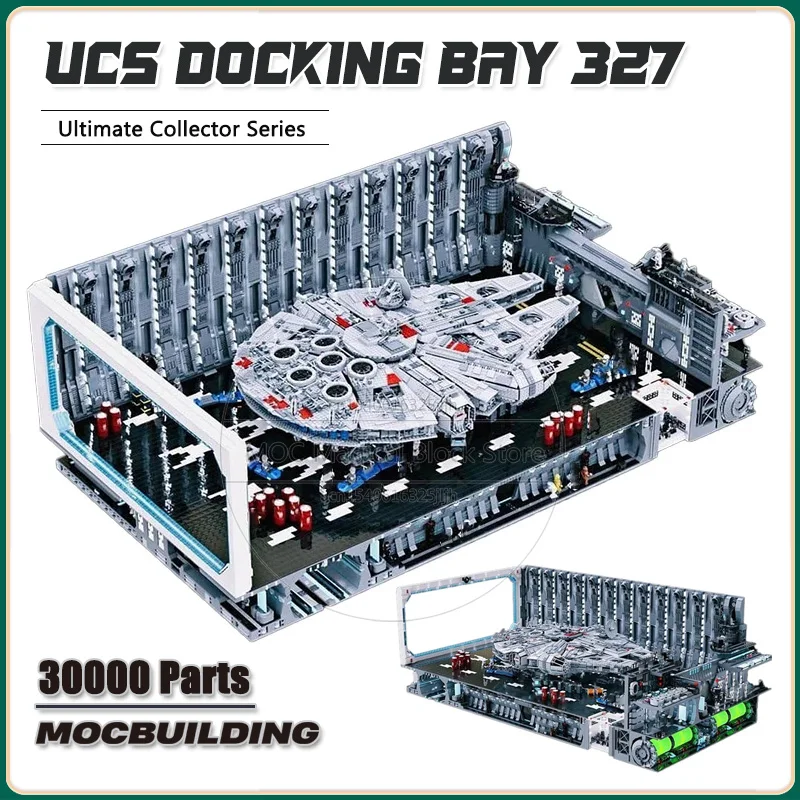 UCS Docking Bay 327 MOC Строительные блоки для дисплея космического корабля