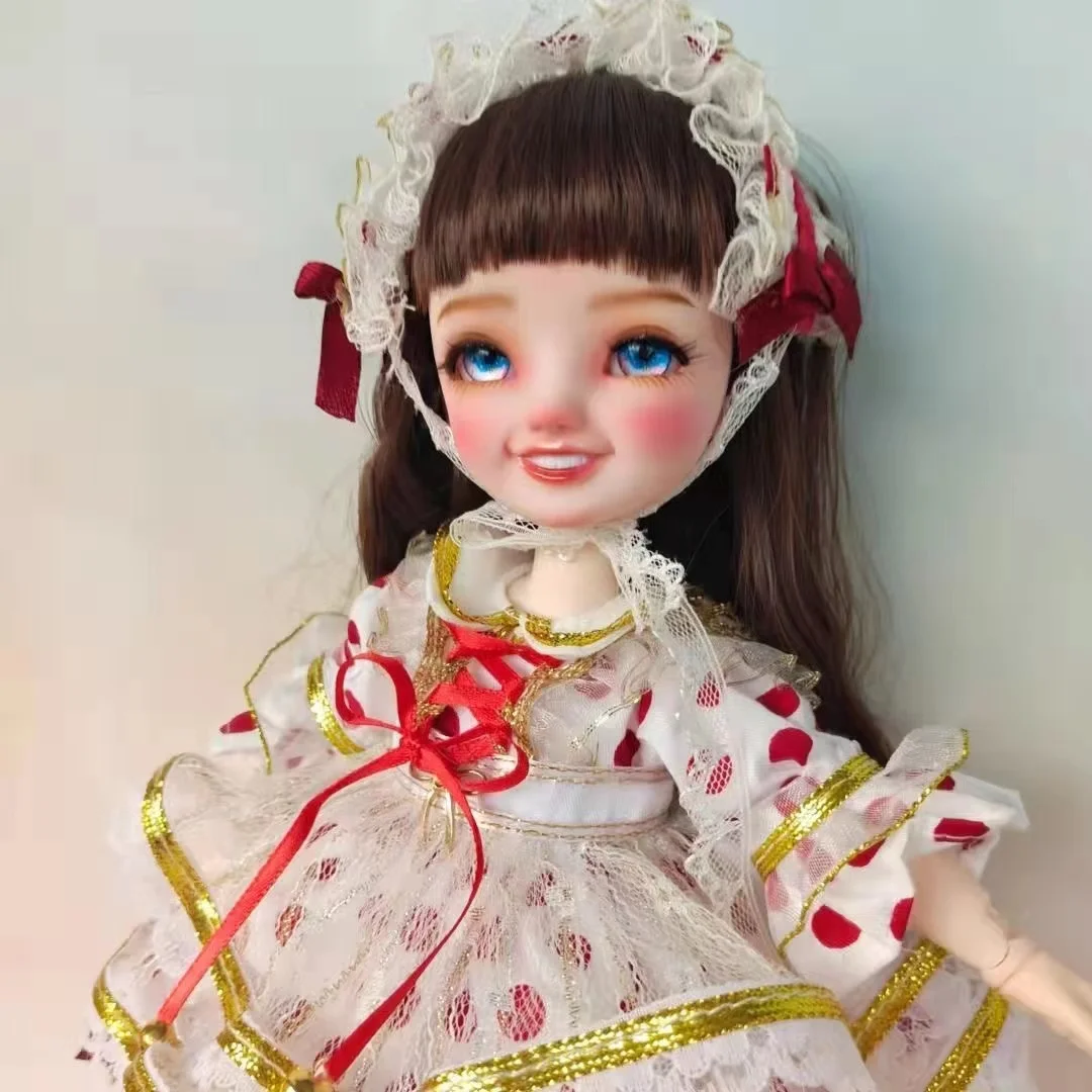 

1/6 Ball Jointed Doll Handmade BJD Girl Doll With Soft Wig Fashion Suit DIY Accessories Cute Madeup Princess Toy For Friend Gift