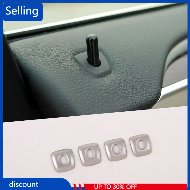 

Car Accessories Stainless Steel Car Door Lock Knob Cover Trim For BMW X5 E70 X6 E71 2008-2013 fast ship