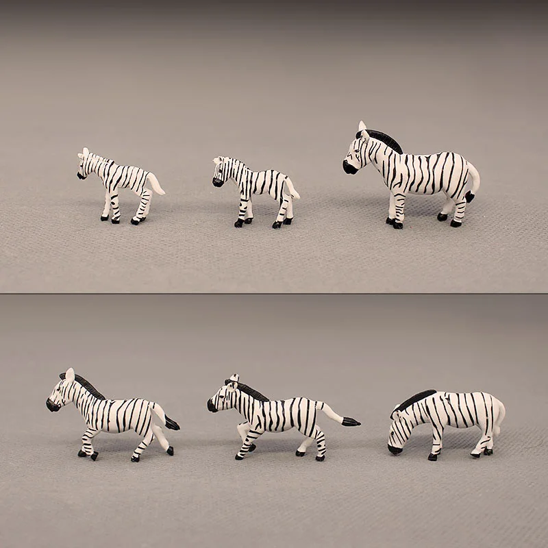 

DIY Mini Zebra Animal Model Decoration Scene Props Doll Accessories Children's Educational Toys Gift Collection Display
