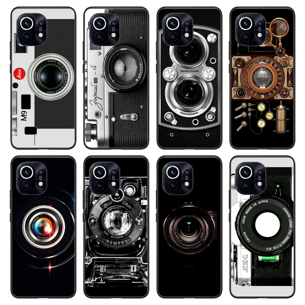 

Retro Camera Wallpaper Case For Xiaomi Mi POCO X3 F3 M3 11 Ultra 11T 11i 11Lite Redmi Note 10 Pro Note10 5G K40 Cover