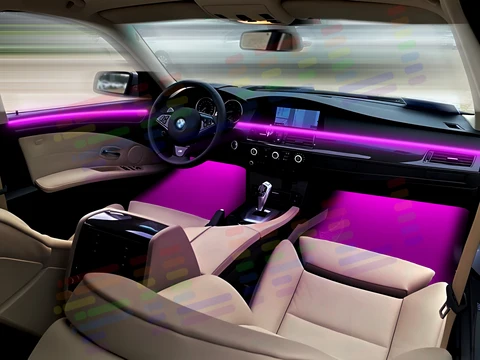 Для BMW F30 F10 F11 F36 F20 Многосценный акриловый светодиодный комплект, предустановки приложения (релакс/вечеринка/чтение), плавное затемнение для универсального настроения