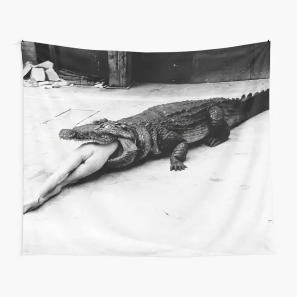 

Крокодиловая едящая балерина Гобеленовая комната домашнее одеяло художественное полотенце для спальни красивое украшение для гостиной цв...