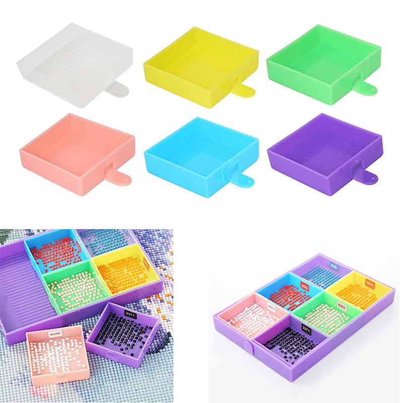 

Алмазная живопись «сделай сам», лотки для сортировки бусин, алмазная живопись, искусственная пластиковая табличка, аксессуары, инструмент