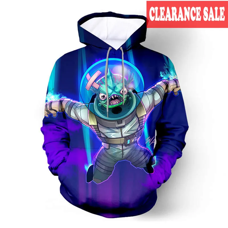 Толстовка с капюшоном для мальчиков/девочек 3-14 лет 3D принтом игровой