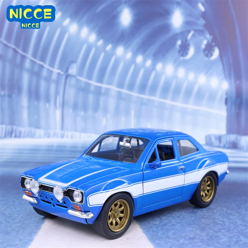 

Классическая Игрушечная модель автомобиля Nicce 1:24 Брайан 1970 Ford Escort из сплава, коллекционные игрушки для детей, подарок J17