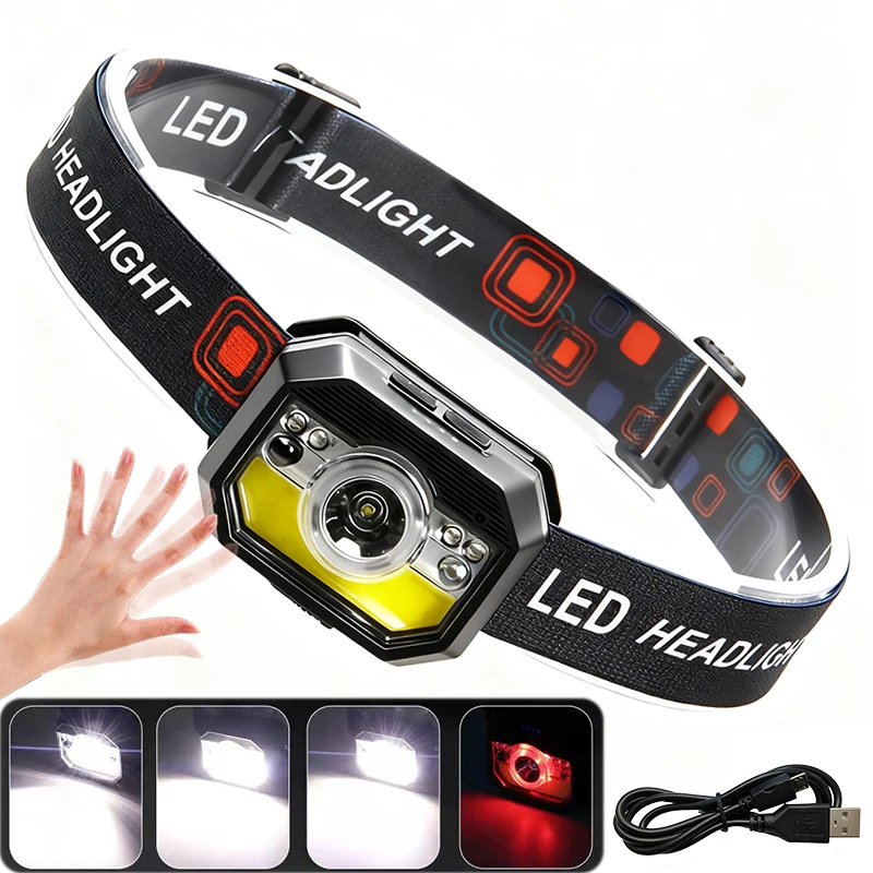 

Налобный фонарь Heinast 1200 люмен с датчиком движения