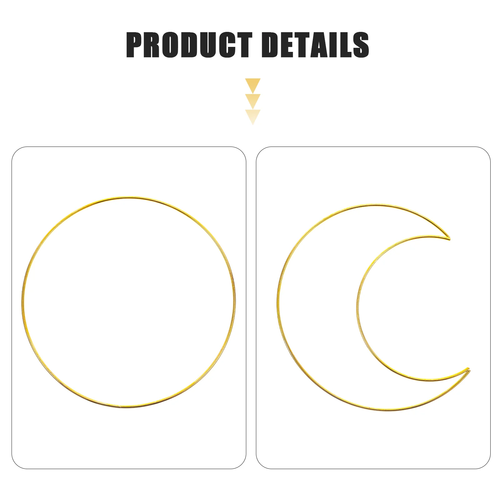 4 шт. кулон Ловец снов золотые кольца рамка макраме ремесло круглый обруч DIY венок