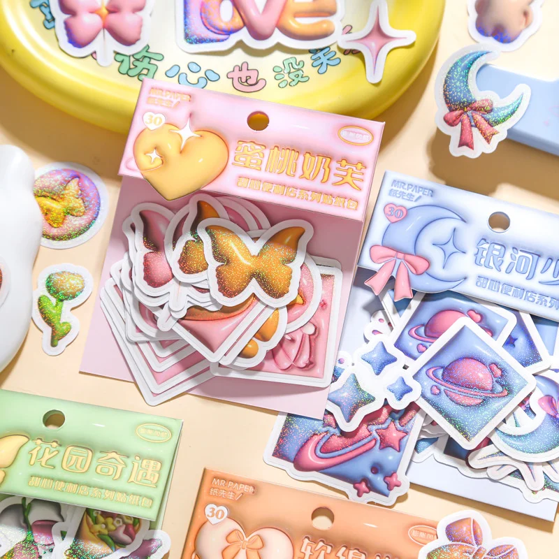 

30 шт./партия, Стикеры для скрапбукинга