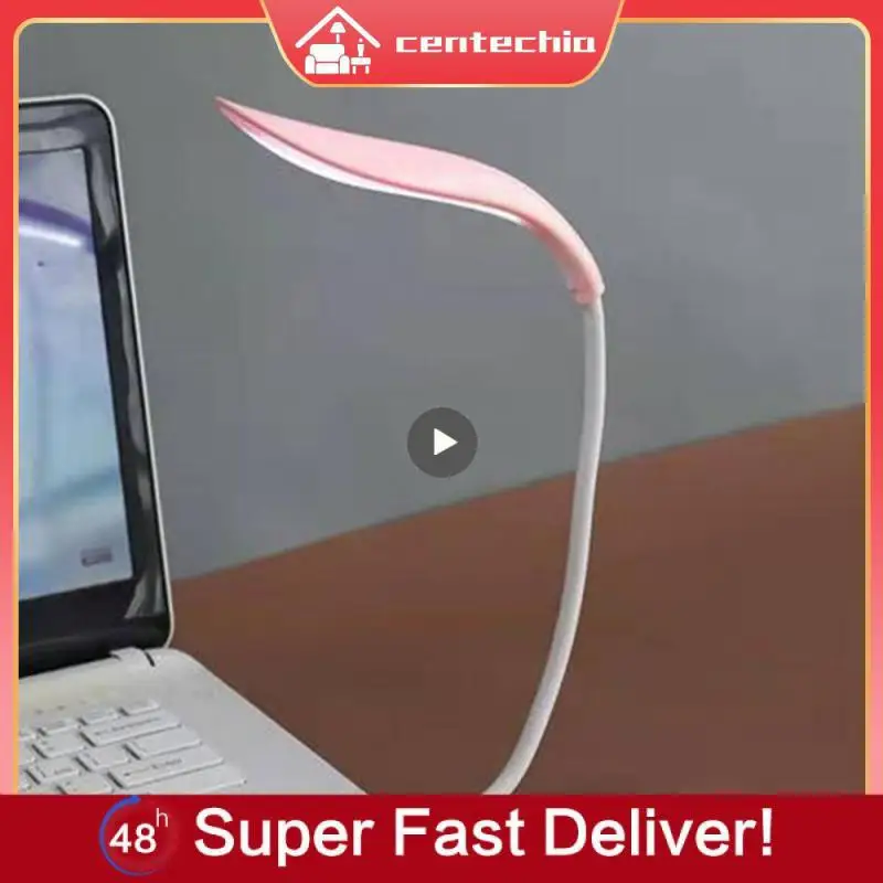 

Pink Usb Direct Plug Tube Lamp Dimming Desk Lamp Hose Keyboard Light Lighting Portable Eye Protection Desk Lamp Wireless Plastic