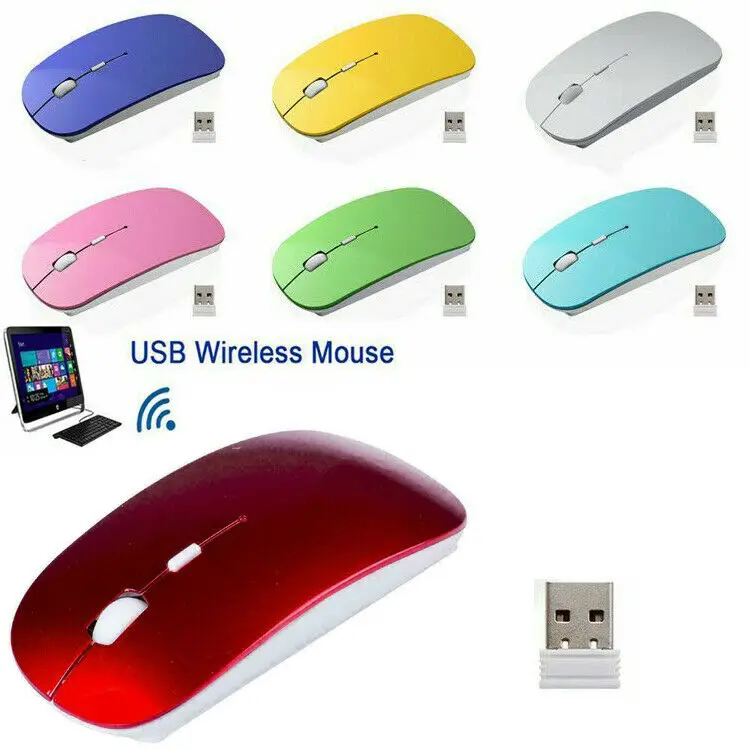 

2.4 GHz Wireless Cordless Mouse Mice Optical Scroll For Laptop PC Computer + USB