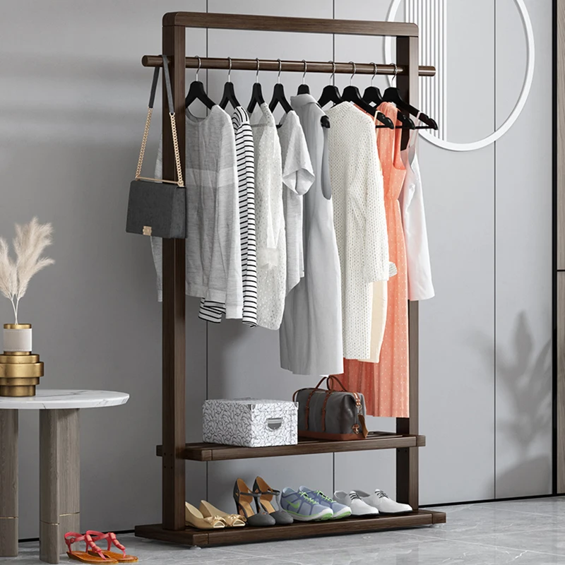

Space Saving Furniture Coat Racks Standing Cloth Garment Stand Shelf Coat Racks Shoe Percheros Para Ropa Furniture Living Room