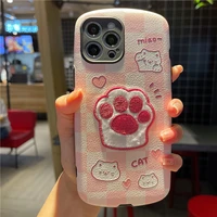 korean cartoon cat claw 78plusiphone1213promax case iphone 11 case all inclusive xs drop resistant xr iphone 11 cases for women