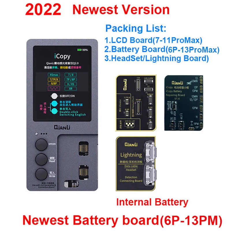 Qianli iCopy Plus ЖК-экран истинный тон Ремонт программист для телефона 11 Pro Max XR XSMAX XS 8P 8 7P
