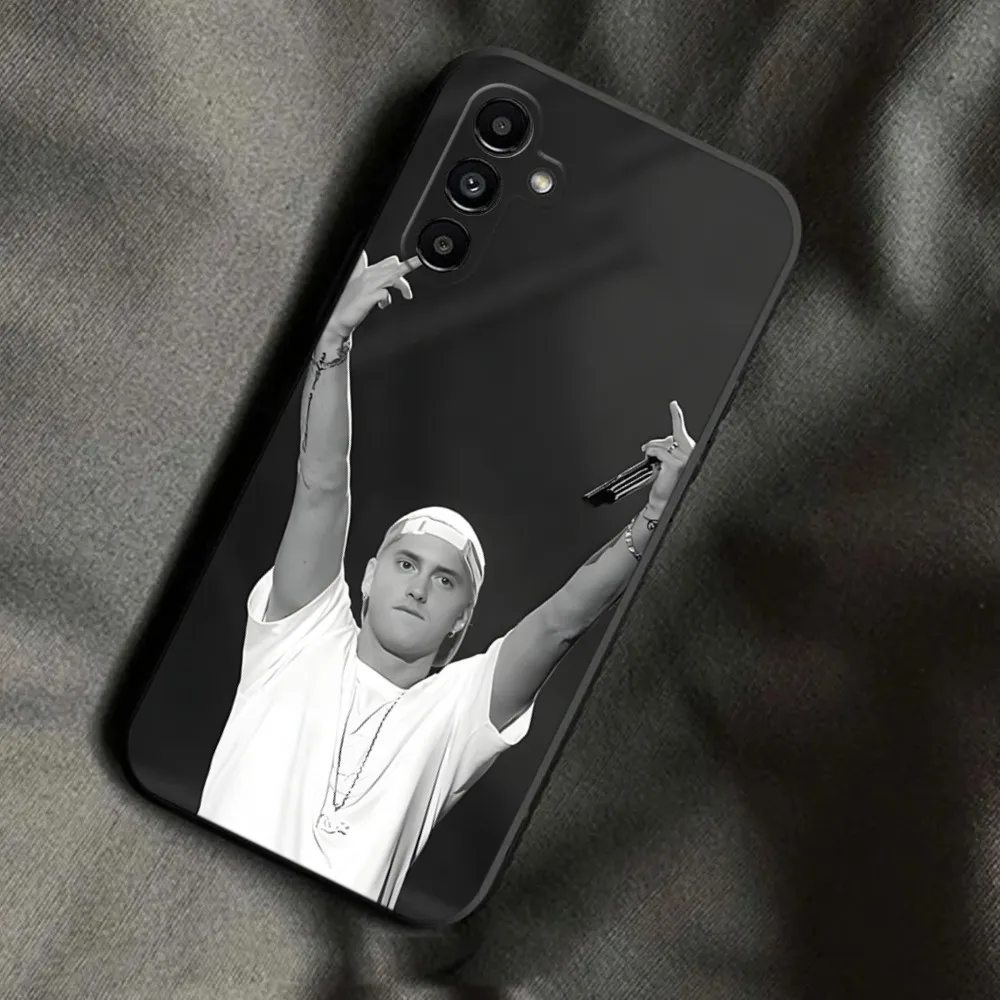 Чехол для телефона E-Eminem Rapper Rap God Samsung Galaxy A13 A21s A22 A31 A32 A52 A53 A71 A80 A91 мягкий черный
