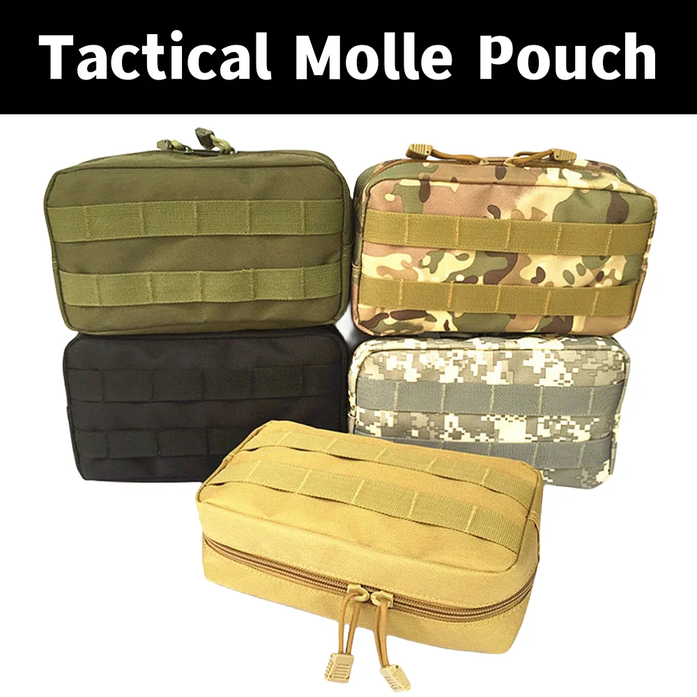 

Tactical Molle Belt Pouch Military Bag Magazine Waterproof Waist Pack Sport Bags Carrier Cell Phone Case For Backpack & Vest